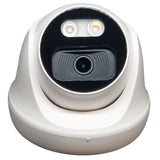 CFDT-28W 24/7 Full-Color 2MP 4in1 TVI/AHD/CVI/CVBS 2.8mm Fixed Lens Surveillance Dome Camera DWDR OSD menu Indoor Outdoor for CCTV DVR Home Office Surveillance Security (White)