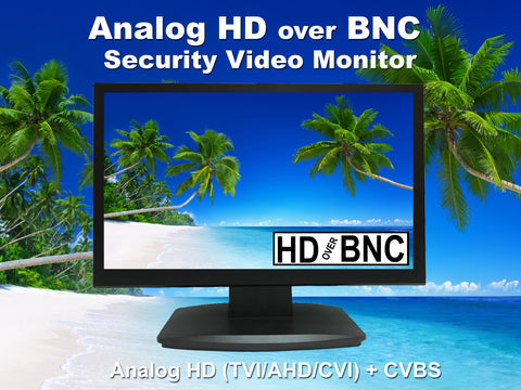  101AV 18.5 Monitor de seguridad LED profesional HDMI VGA y BNC  Entrada Audio Video Pantalla PC Monitor w/Altavoz para CCTV DVR Oficina y  Hogar Sistema de Cámara de Seguridad Vigilancia Opcional