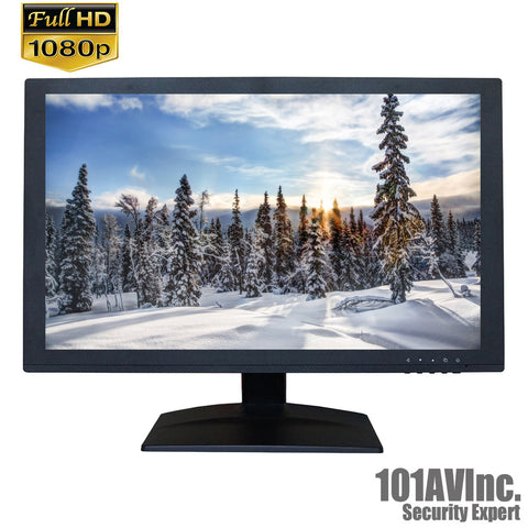 101AV Security Monitor 19.5" True Full HD 1080P 1920x1080 HDMI VGA BNC inputs and Looping BNC output - 101AVInc.