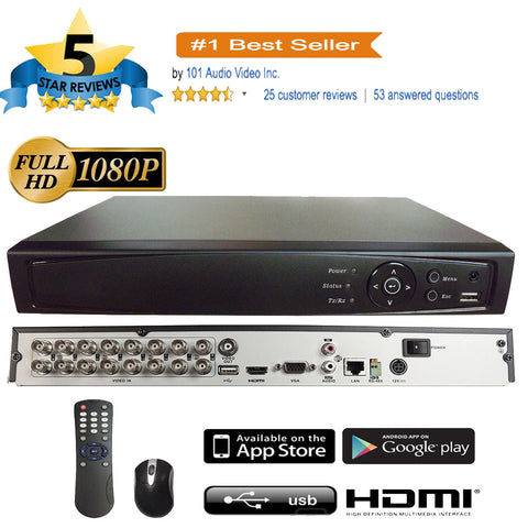 thumbnail image 2 of 16 Channel 4K Hybrid DVR | 3TB HDD, AHD/TVI/CVI/CVBS, Compatible With Q-See/Hikvision 2 of 3
