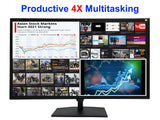 [NEW] [MT-G2704K] 101AV 27" 4K UHD Professional LED Monitor, 3840 x 2160 (4K up to 60Hz) Resolution, Build-in 3D Comb Filter & De-Interlace, 3X HDMI + 1x DP Video Inputs, 1.073G Color, Slim Design