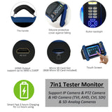[NEW] 7" 7in1 Tester Monitor Support IP Camera, PTZ Camera, HD TVI, AHD, CVI, SDI Camera & SD Analog CVBS Camera, Support HDMI up to 3840×2160P (8MP) - 101AVInc.